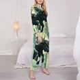 thumbnail image 3 of Balery Bull Charging Through Waves Conjunto de Pijama con Estampado para Mujer, Conjunto de Dos Piezas con Manga Larga, Ropa de Dormir Suave con Bolsillos, Pijamas Cómodos-Large, 3 of 7