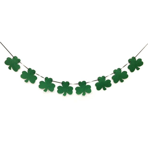 Moyic St Patricks Day Banner Festival Prop Fiestas al aire libre Adornos DIY Party Supply Banners Guirnalda para diseño Kits de decoración para fiestas No.1