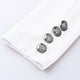 thumbnail image 5 of Conjunto clásico de traje de dos piezas liso para mujer, conjunto elegante de oficina de negocios de manga larga, cárdigan, blusa Formal, pantalones, conjuntos formales,blazer moda（Blanco， M), 5 of 5