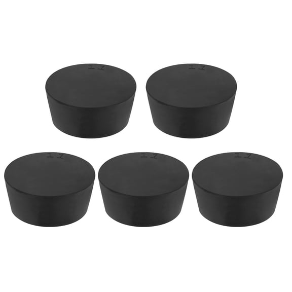 Uxcell 11# Solid Rubber Stoppers Tapered Lab Seal Plug Test Tube Bungs, Black 5 Pack