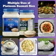 thumbnail image 2 of Rani Platinum White Basmati Rice Extra Long Aged 32oz (2lbs) 908g PET Jar ~ All Natural | Gluten Friendly | Vegan | Indian Origin | Kosher, 2 of 13
