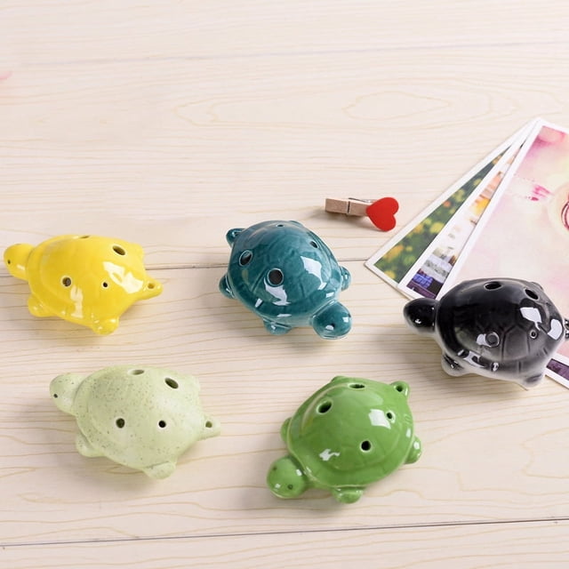 Ocarina de 6 agujeros, artesanía, tono alto ac, ocarina, animal tortuga, ocarina escénica