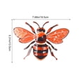 thumbnail image 3 of Adorno colgante de hierro para jardín – Adorno de mariposa de metal pintado a mano para valla exterior, patio o terraza – Artesanía rústica resistente a la intemperie, 3 of 6
