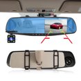 thumbnail image 5 of Dashcam 4.3Inch 1080P IPS Car DVR Driving Recorder Rearview Mirror Dual Lens Car Recorder Front and Rear Black Box, 5 of 5
