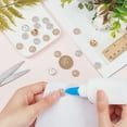 thumbnail image 4 of 1box 20pcs 2 colors Zinc Alloy Rhinestone Jewelry Snap Buttons Half Round Golden & Silver 14x5mm Knob: 4mm 10pcs/color, 4 of 6
