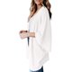 thumbnail image 5 of Guardurnaity Suéter abierto frontal para mujer, cárdigan de punto suelto de poliéster, manga 3/4, ropa informal de primavera y otoño, Púrpura, M Prendas para la parte del cuerpo Blanco SG Guardurnaity AP003557-04, 5 of 6
