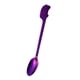 thumbnail image 2 of Utensilios de material acero Inoxidable Cucharas Tenedores Cubiertos para Niños Cuchara Morada, 2 of 8