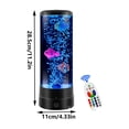 thumbnail image 3 of MMJ Fish Sensory Lamp Color Changing LED Aquarium Night Light Moving Bubble Effect Remote Control Mood Lamp Bedroom Home Office Desk Decor, 3 of 9