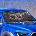 thumbnail image 3 of Binienty Funny Black Cat Sun Shade for Car Windshield Cute Auto Window Sun Blocker Reflective UV Sunvisor Heat Reflector-Keep Your Vehicle Cool, 3 of 8