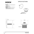 thumbnail image 3 of Moen Push-N-Lock Tub and Shower Drain Kit, Includes Plug and Overflow Cover, Brushed Gold Finish, 3 of 6