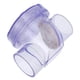 thumbnail image 3 of PVC Check Valve for Plumbing Anti-Backflow Valve Water Pipe Fitting Clear Check Valve for Toilet Sewer Pipe Transparent Check Valve, 3 of 4