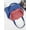 BlueAndRed, variant on Canvas Tote Bag for Women Casual Print Handbag Big Capacity Shoulder Bag,Multicolored