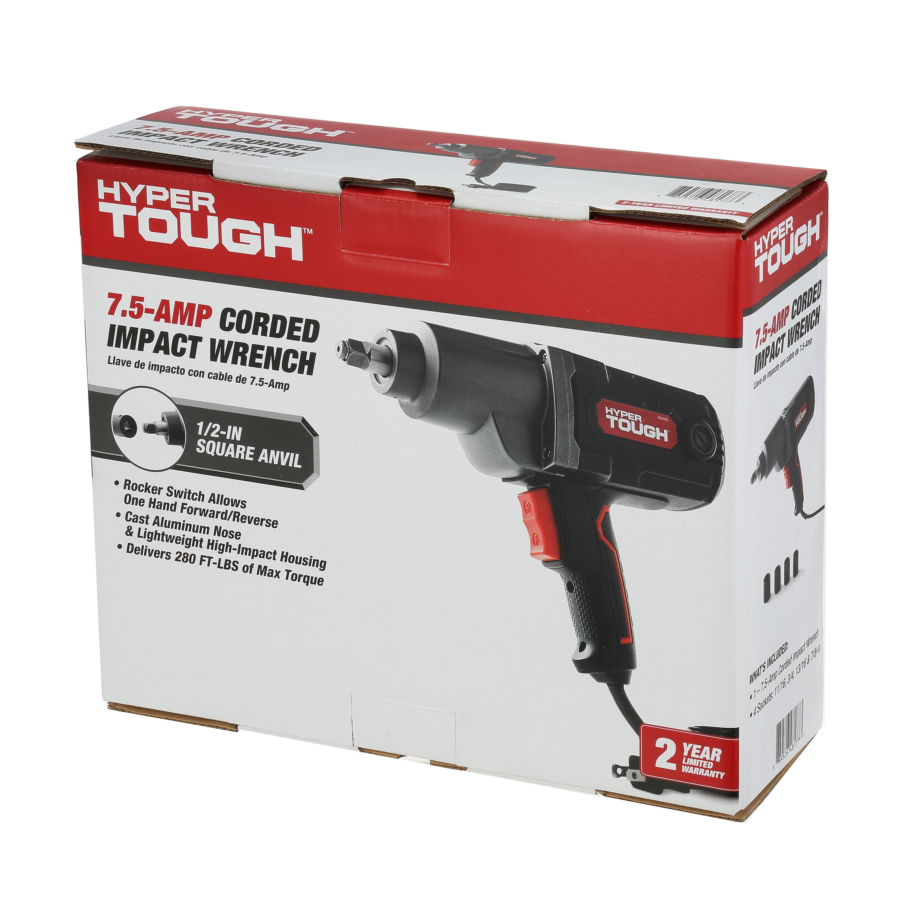 Hyper Tough 7.5A Impact Wrench, 120 Volts, New Condition