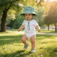 thumbnail image 4 of Ccpelsie Baby Sun Hat for Baby Girl Boy 0-4T - Wide Brim Toddler Bucket Hat Adjustable Strap Infant Hats for Outdoor(AG,3-5 Years), 4 of 4