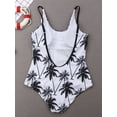 thumbnail image 2 of Bowanadacles Family Matching Daddy Mommy and Me One Piece Floral Printed Swimsuit, 2 of 6