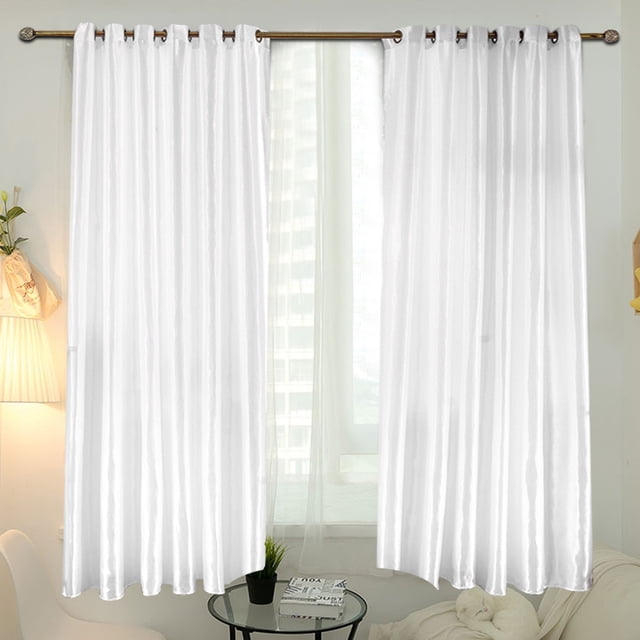 Para La Ventana De La Puerta De Estilo Coreano Cortina Apagada Del De La Sala Del Decoración De La Sala De Vida Blanca