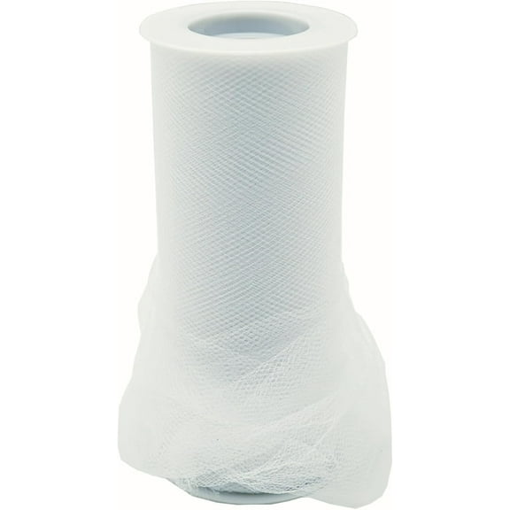 Tulle Roll/Spool 6 Inches x 25 Yards Polyester-Made Tulle Fabric DIY Craft Tutu Gift Wrap Bow Sewing Fabric Bridal Veil Wholesale Bulk