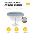 thumbnail image 2 of nqOlkjepod Grey Blue Stripes Round Tablecloth, Fitted Table Cover with Elastic for 45"-54" Round Tables, Country Modern Gradient Lines Art Table Cloth Outdoor Dinning Party Waterproof Tablecloths, 2 of 6