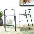 thumbnail image 4 of SAFAVIEH Knightley Counter Stool, White/Black, Set of 2 (18.5 in. W x 23.5 in. D x 34 in. H), 4 of 14