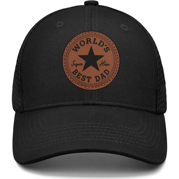 Dad Gifts Dad Hat for Men Fathers Day Birthday Gifts from Daughter Son Black Trucker Hat