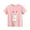 Pink, variant on LYMAYTER Kids Toddler Short Sleeve T-Shirt for Girls 100% Organic Cotton Tee Shirts Summer Crew Neck Bunny Tees Shirts,Size 6-15Y