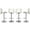 White, variant on Magshion PU Leather Adjustable Swivel Dinning Counter Bar Stools Chrome Curved Seat Chair Set of 4 Black