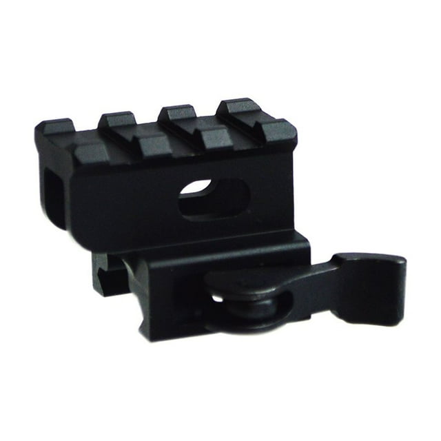 Lion Gears BridgeMount Tactical Picatinny 1" Riser, 1.45" Long with 3 Slots, Robust and Light-Weighted Design with Dual Lock Quick Release/Lock Lever, BM0310QR
