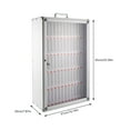 thumbnail image 3 of Cell Phones Storage Cabinet Clear Pocket Chart Storage Locker Box 60 Slots, 3 of 9