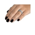 thumbnail image 4 of 1 cttw Diamond Infinity Eternity Wedding Anniversary Ring 14K White Gold, 4 of 4