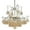 Warm Silver/Tear Drop/Warm Silver/Glass, variant on FX-3591-5-Cal Lighting-Marion-Five Light Chandelier-20 Inches Wide by 34.5 Inches High     -Traditional Installation