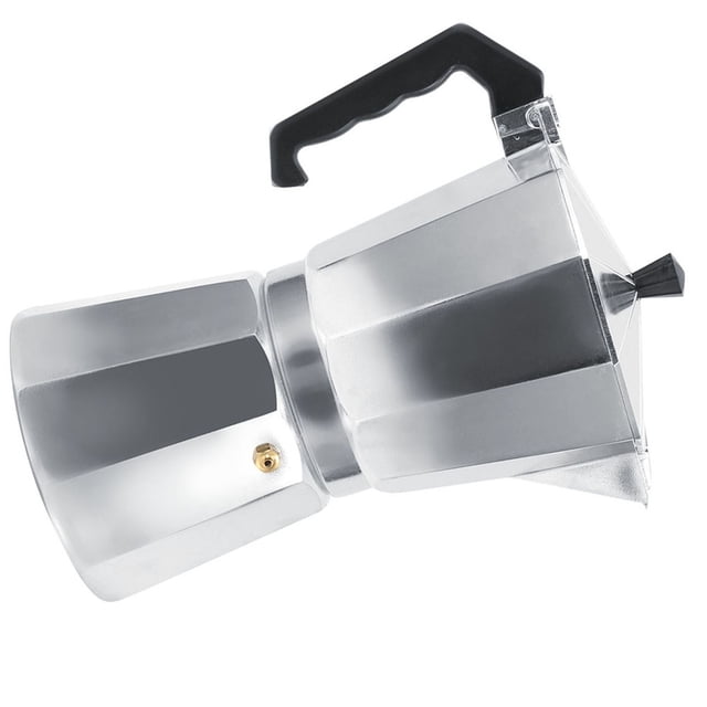 M Buder Cafetera Moka de Aluminio Tipo Italiano Estufa Uso Hogar Oficina 450ml / 15.2 oz