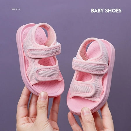 

Leutsin Toddler Girls’leather shoes Summer Big Kids Beach Shoes Soft-soled Non-slip Men And Women Baby Sports Shoes