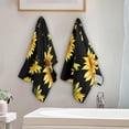 thumbnail image 4 of GZHJMY Sunflower Soft Hand Towels, 2 Pcs Absorbent Bath Towel Decorative Fingertip Towels for Bathroom Gym Spa Hotel Beach Swimming Pool,14.4"x 28.3", 4 of 7