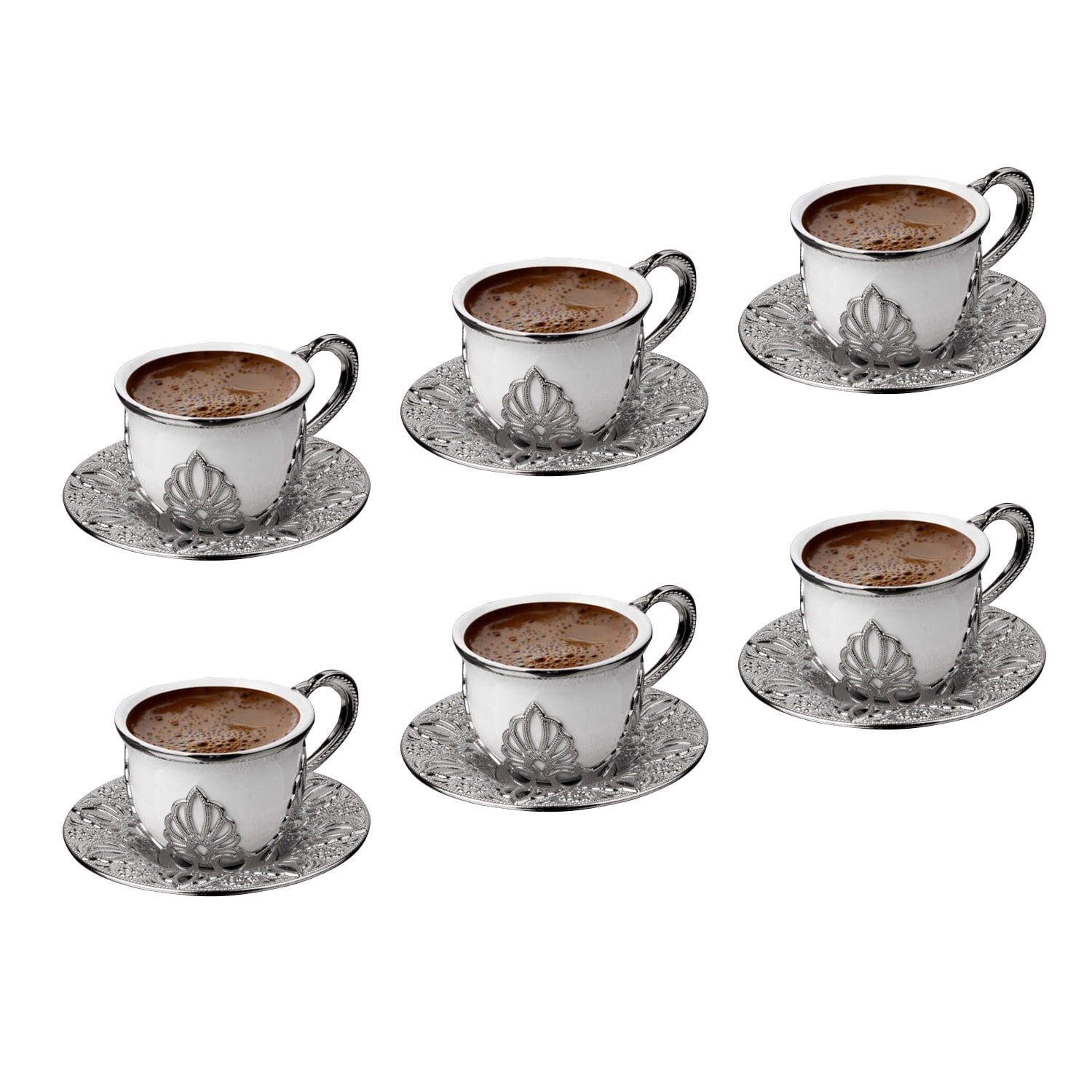 amhomel Juego de 6 tazas de café, tazas de porcelana de 16 onzas para café,  té, capuchino, café con …Ver más amhomel Juego de 6 tazas de café, tazas