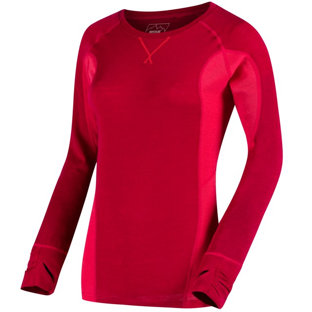 Regatta - Camiseta de manga corta interior modelo Beru para mujer (Cereza Oscuro/Colorete Llamativo)