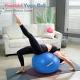 thumbnail image 3 of kisnbld Exercise Ball, Extra Thick Yoga Ball with Pilates Bal & Foot Pump, 3 Sizes Anti-Burst Home, Gym & Office Workout Equipment for Yoga or Sitting, 3 of 8