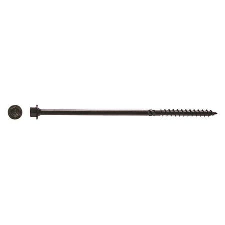 

Big Timber 5034977 No.14 ga. x 6 in. 1.41 lbs Hex Drive Hex Head Timber Screws Pack of 25