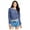 Blue - 412, variant on Aeropostale Womens Super Soft Sweatshirt, Grey, Juniors, Large