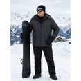 thumbnail image 4 of Wantdo Men's Big and Tall Ski Coat Waterproof Snowboarding Jacket Warm Winter Jacket Grey 4X, 4 of 8