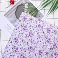 thumbnail image 3 of 7pcs Cotton Batiks Sewing Craft Cloth for DIY Wallet Cushion Cover, with Elegant Flower Pattern, Multipurpose Material, Cut to Custom Size, 3 of 7