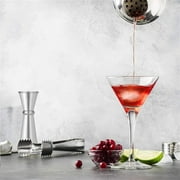 LKXGBMY 1 PCS Bartender 304 Stainless Steel Cocktail Jigger 2 OZ 1 OZ Professional Double Jigger Rustproof Cocktail Measuring Cup for Home Bar Party