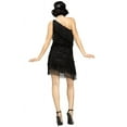 thumbnail image 2 of Shimmery Flapper Black Adult Costume, 2 of 2