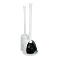 thumbnail image 5 of InterDesign Una Slim Toilet Bowl Brush and Plunger Set for Bathroom Storage, White, 5 of 10