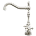 thumbnail image 3 of Novatto KAY NBPF-146BN Dual Knob Traditional Bar Faucet in Brushed Nickel, 3 of 8