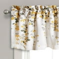 thumbnail image 2 of Lush Decor Weeping Flower Room Darkening 18" x 52" + 2" Header Floral Gray 3" Rod Pocket Single Valance, 2 of 10