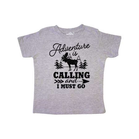 

Inktastic Adventure is Calling and I Must Go with Moose Gift Toddler Boy or Toddler Girl T-Shirt