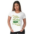 thumbnail image 4 of All Day Bed Flower Beds Garden Humor Womens Slim Fit Graphic Tee Brisco Brands M, 4 of 5