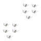 thumbnail image 3 of Jumpingount 5 piezas adultos Cosplay gafas de sol fiesta portátil reutilizable disfraz divertido decorativo gafas gafas Azul plateado 2Conjunto, 3 of 6