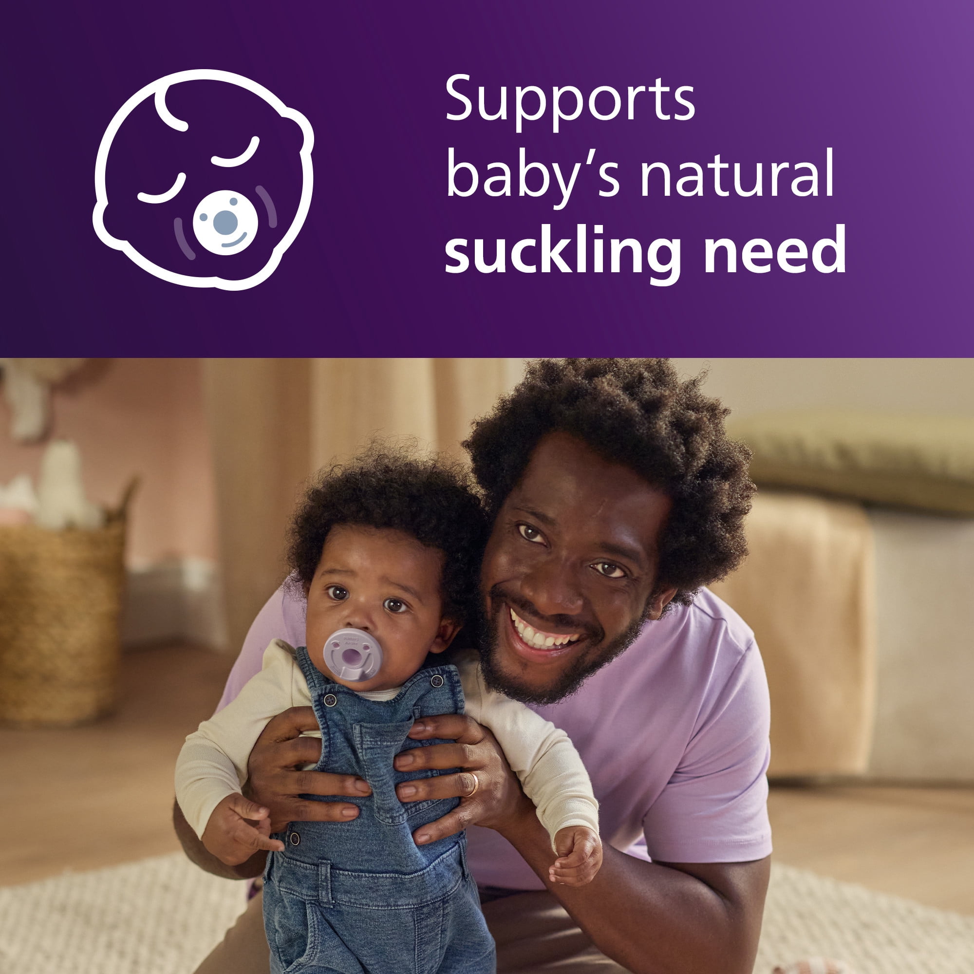 Philips Avent Soothie Baby Pacifiers - 100% Silicone Pacifiers For Babies 3-18 Months, One-Piece Design, Bpa-Free, Extra Durable, Lilac and Pink, 4 Pack, Model SCF192/70