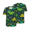thumbnail image 6 of Rocae Dinosaurs and Flowers for Breathable Men's Baseball T-Shirt Fashionable Casual Baseball Jersey, Moisture-wicking Sportswear Large, 6 of 9